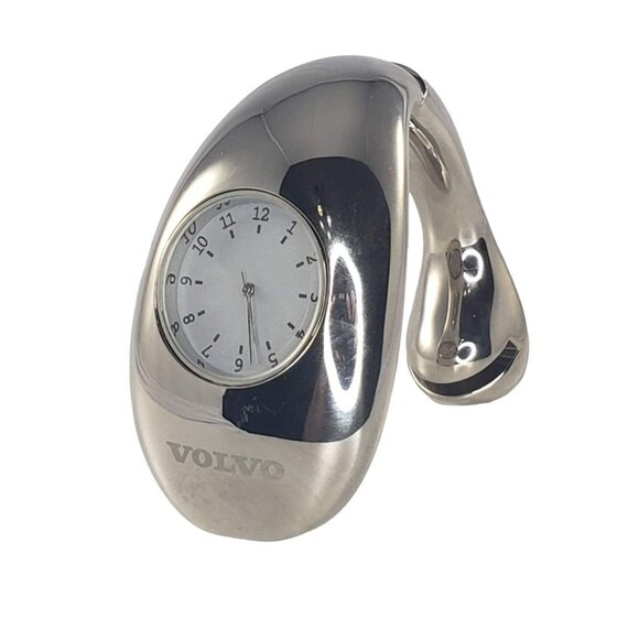Volvo Clock Business Card Holder Salesman Promotional Collectible - Picture 1 of 10